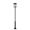 Z-Lite Rainer 5 Light Outdoor Post Mounted Fixture, 15.5in. W x 122in. H, Black 5015PHXLR-5010P-BK - alternate 3